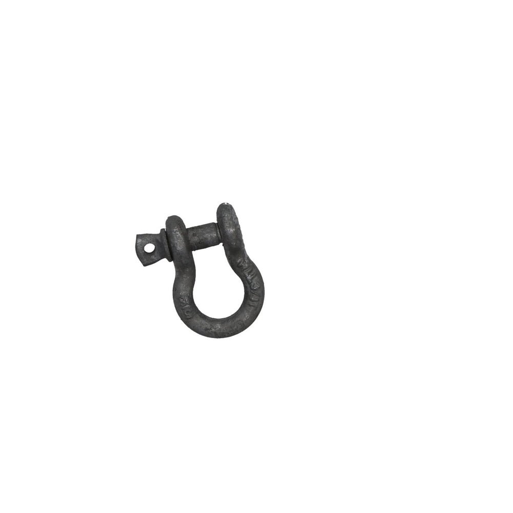 Kinedyne 5/16" Transport Grade 70 Anchor Shackle w/ Screw Pin showing forged carbon steel body and galvanized screw pin