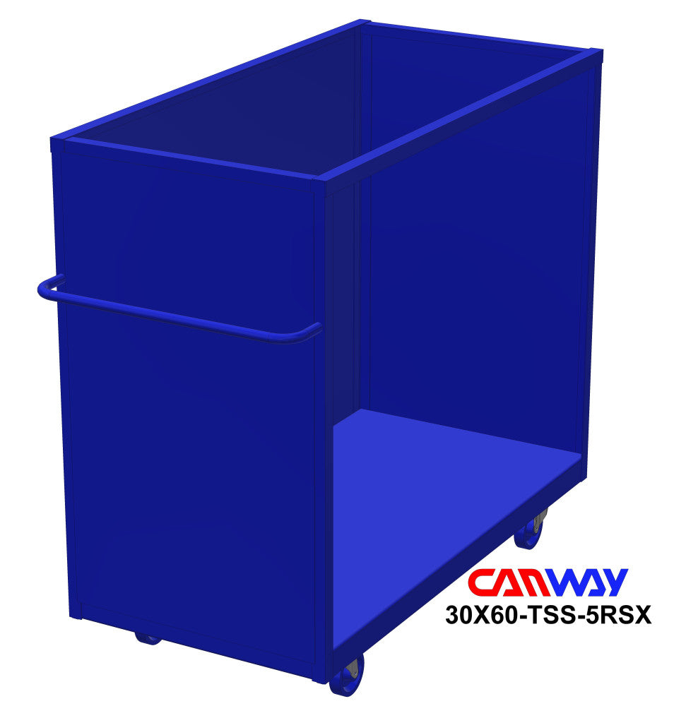 Three-Sided Steel Box Cart