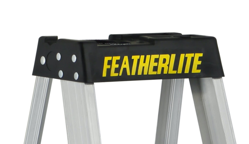 FEATHERLITE 3408 8′ EXTRA-HEAVY DUTY ALUMINUM STEPLADDER