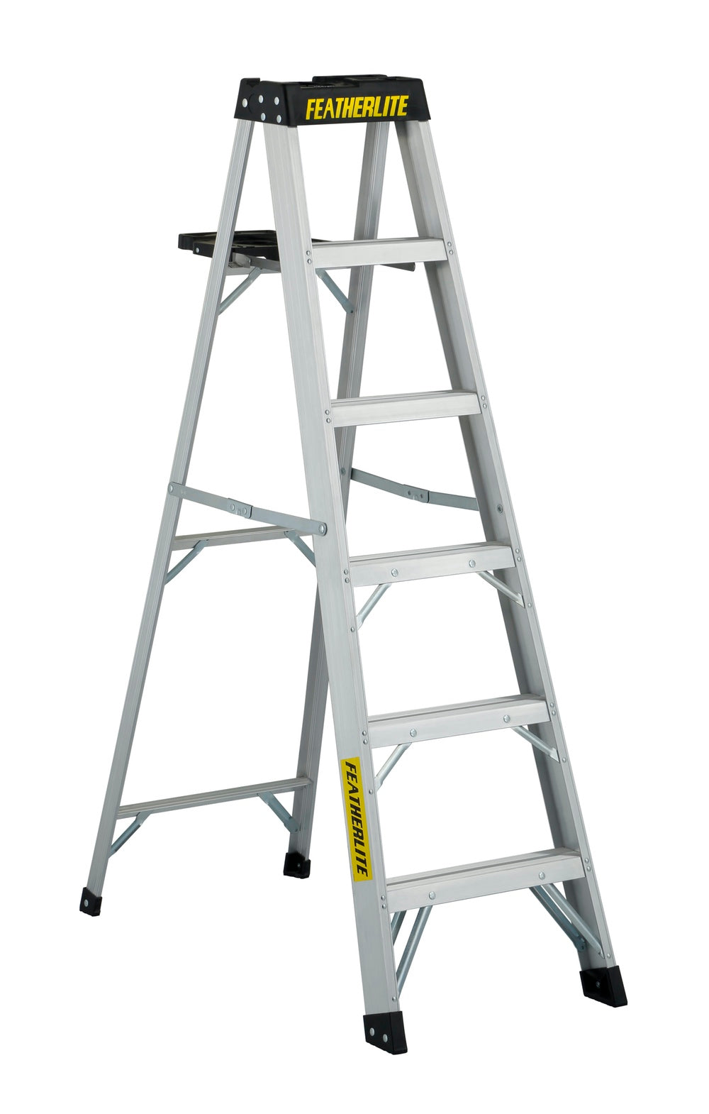 FEATHERLITE 3406 6′ EXTRA-HEAVY DUTY ALUMINUM STEPLADDER