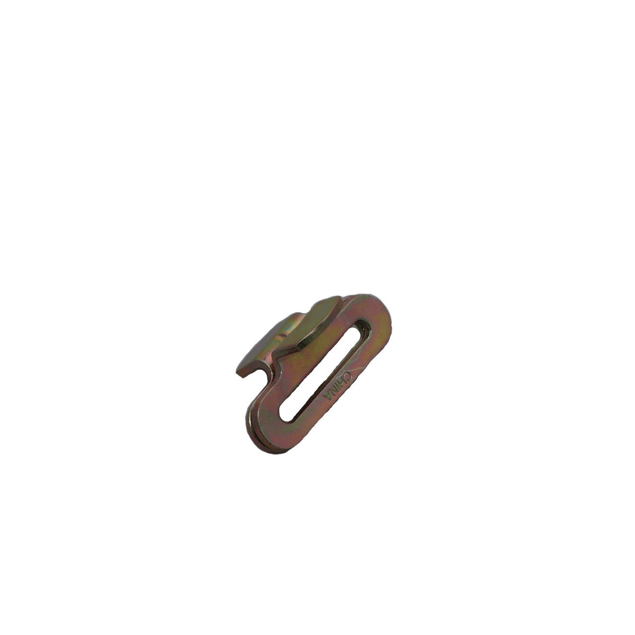Kinedyne Series F 1" Hole Track Butterfly Fitting, heat-treated carbon steel tie-down end fitting for 2-inch webbing