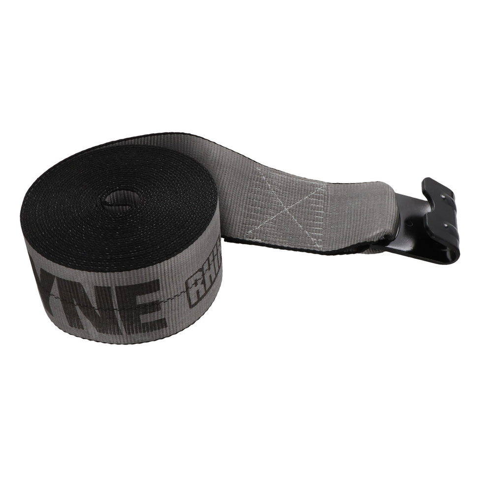 Kinedyne 4" by 27' Rhino MAX Delta Ring Winch Strap by Kinedyne, heavy-duty polyester webbing with delta ring
