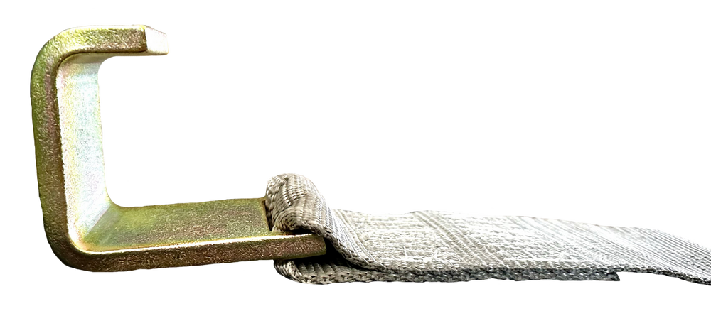 Kinedyne Roll Off Container 3" x 5' Winch Strap with high-strength webbing and sturdy hook for secure container transport
