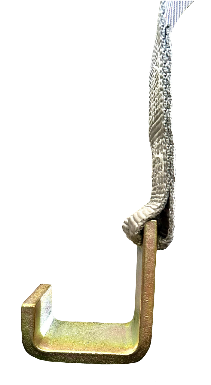 Kinedyne Roll Off Container 3" x 5' Winch Strap with high-strength webbing and sturdy hook for secure container transport