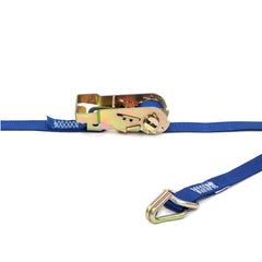 Kinedyne 1" by 20' Heavy-Duty Wire Hook & D-Ring Ratchet Utility Strap by Kinedyne, industrial tie-down strap