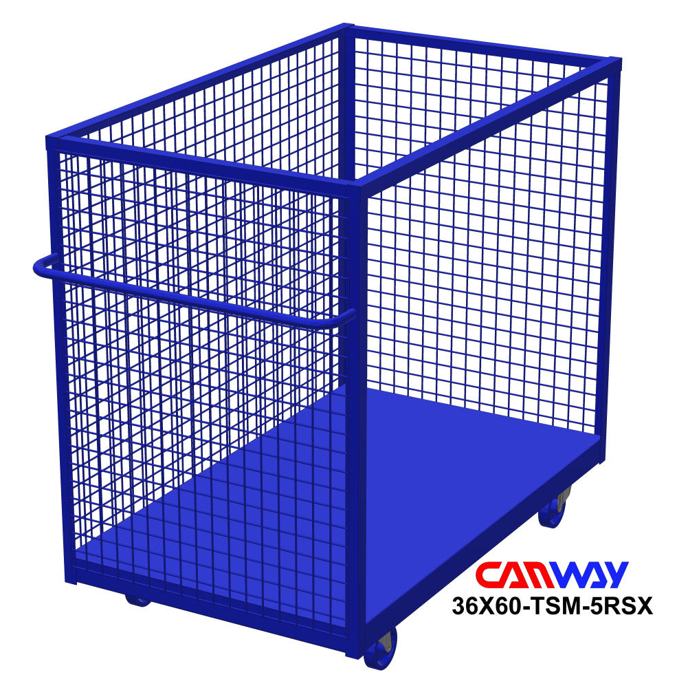 Three Sided Mesh Box Cart