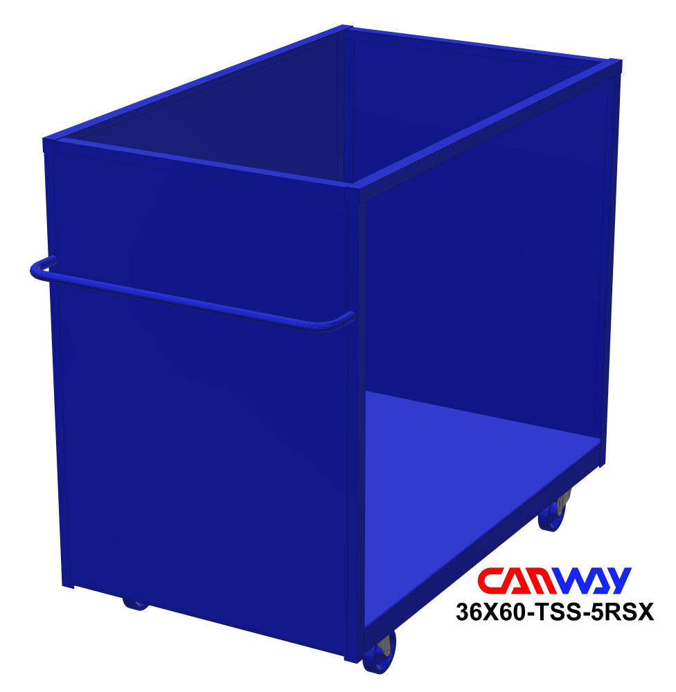 Three Sided Steel Box Cart