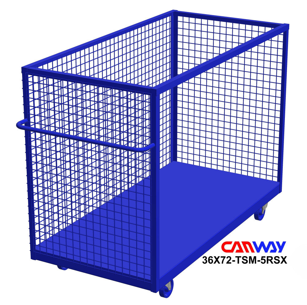 Three Sided Mesh Box Cart