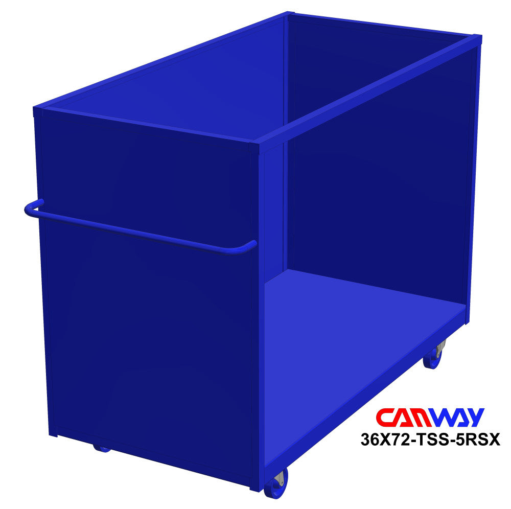 Three Sided Steel Box Cart