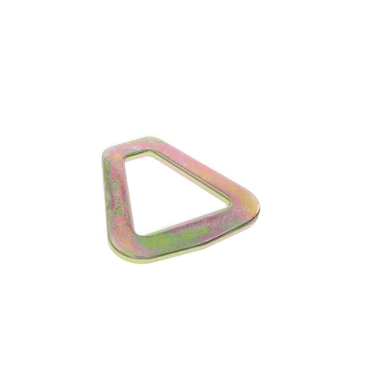 Kinedyne 2" Flat Delta Ring end fitting made of zinc-plated heat-treated carbon steel for 2" webbing