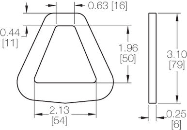 Kinedyne 2" Flat Delta Ring