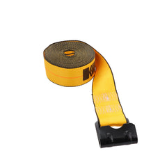 Kinedyne 3" by 30' Flat Hook Winch Strap showing 3-inch polyester webbing and Kinedyne flat hook end fitting