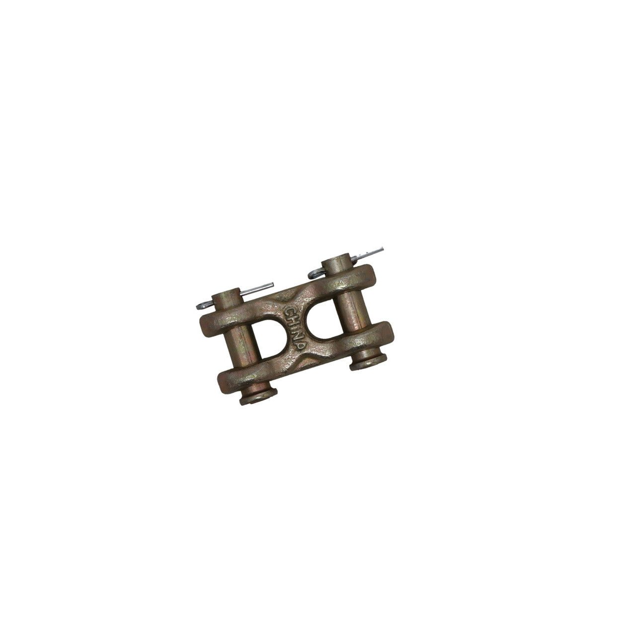 Kinedyne 3/8" Transport Grade 70 Twin Clevis by Kinedyne, forged carbon steel zinc finish, rated 6,600 lbs WLL