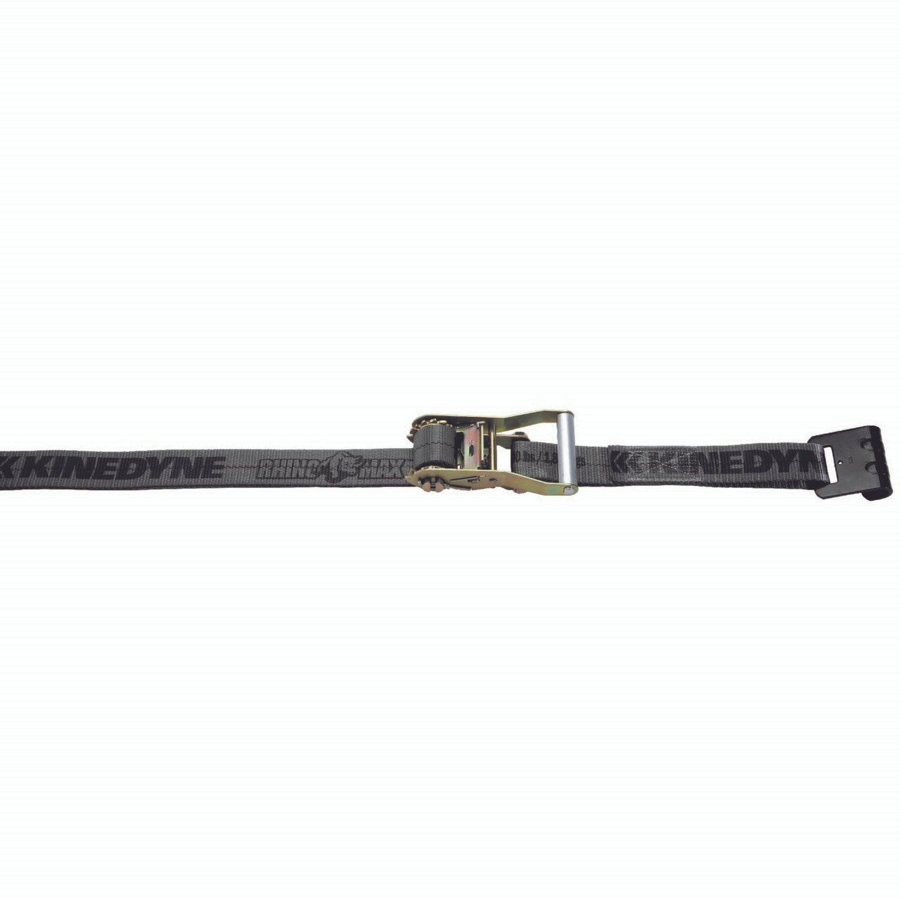 Kinedyne 2" by 30' Rhino MAX Flat Hook Ratchet Strap by Kinedyne, heavy-duty 2 inch x 30 ft cargo control strap