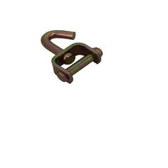 Kinedyne 4" Swivel J Idler Hook by Kinedyne for auto hauler grated floor anchoring, zinc-plated carbon steel