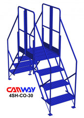 4 Step 50° Safety Angle Crossover Ladder