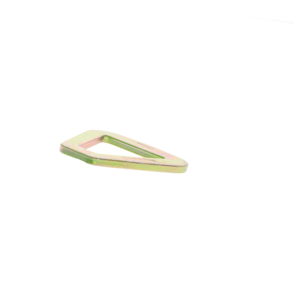Kinedyne 2" Flat Delta Ring end fitting made of zinc-plated heat-treated carbon steel for 2" webbing