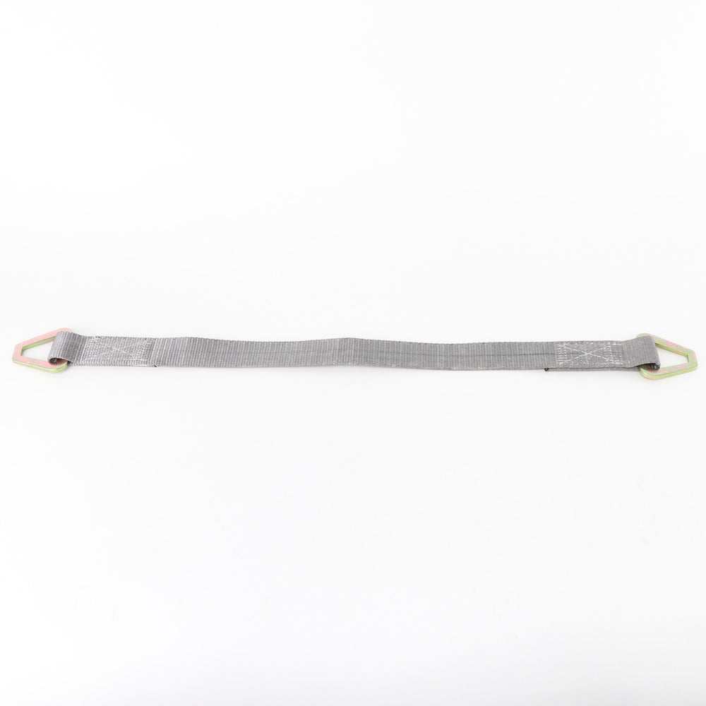 Kinedyne 2" by 3' Heavy-Duty Flat D-Ring Axle Strap product image showing Kinedyne Rhino MAX webbing and flat delta ring