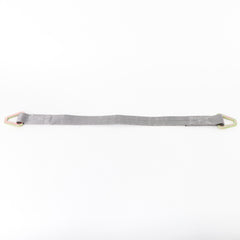 Kinedyne 2" by 3' Heavy-Duty Flat D-Ring Axle Strap product image showing Kinedyne Rhino MAX webbing and flat delta ring