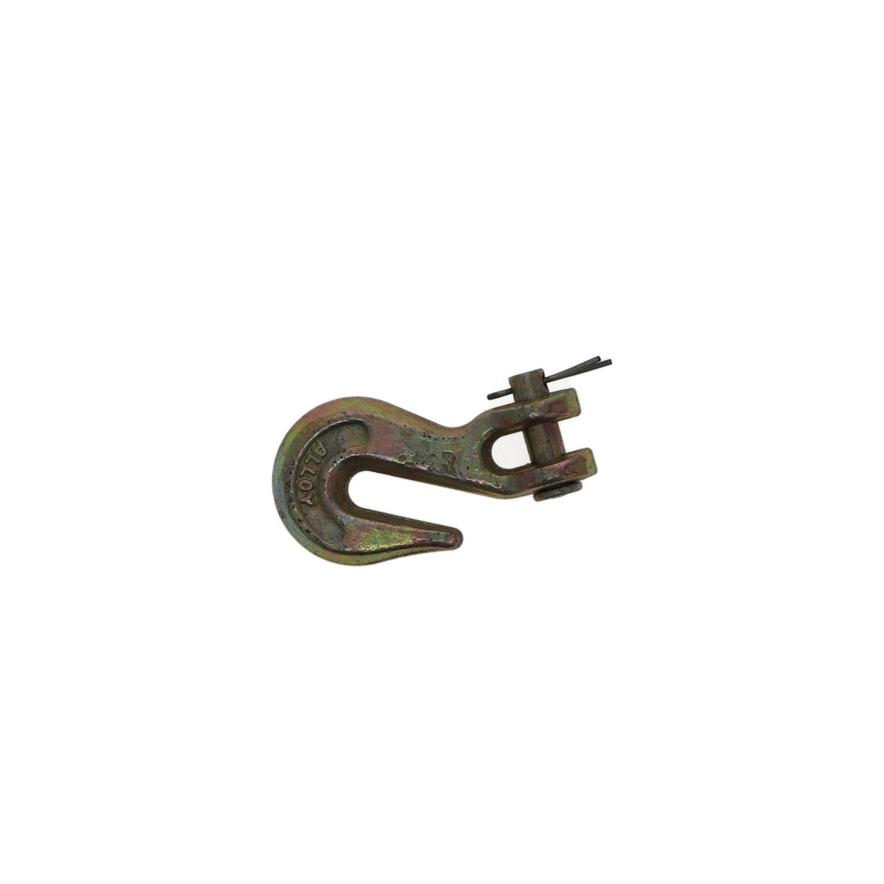 Kinedyne 1/4" High Test Grade 43 Clevis Grab Hook by Kinedyne, forged carbon steel with clear zinc finish