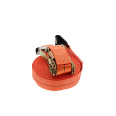 Kinedyne 2" by 30' K-FORCE Flat Hook Ratchet Strap by Kinedyne used for heavy-duty flatbed cargo securement