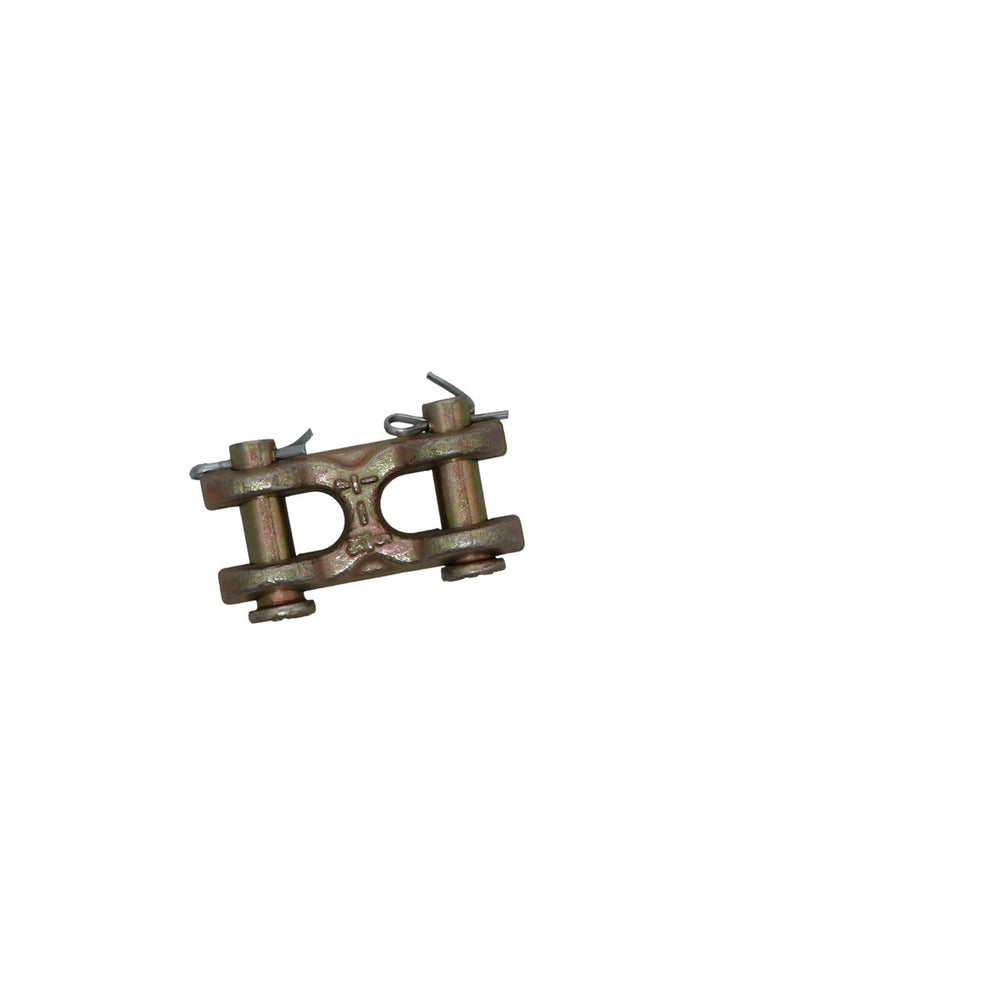 Kinedyne 5/16" Transport Grade 70 Twin Clevis forged carbon steel zinc-plated link for chain connections