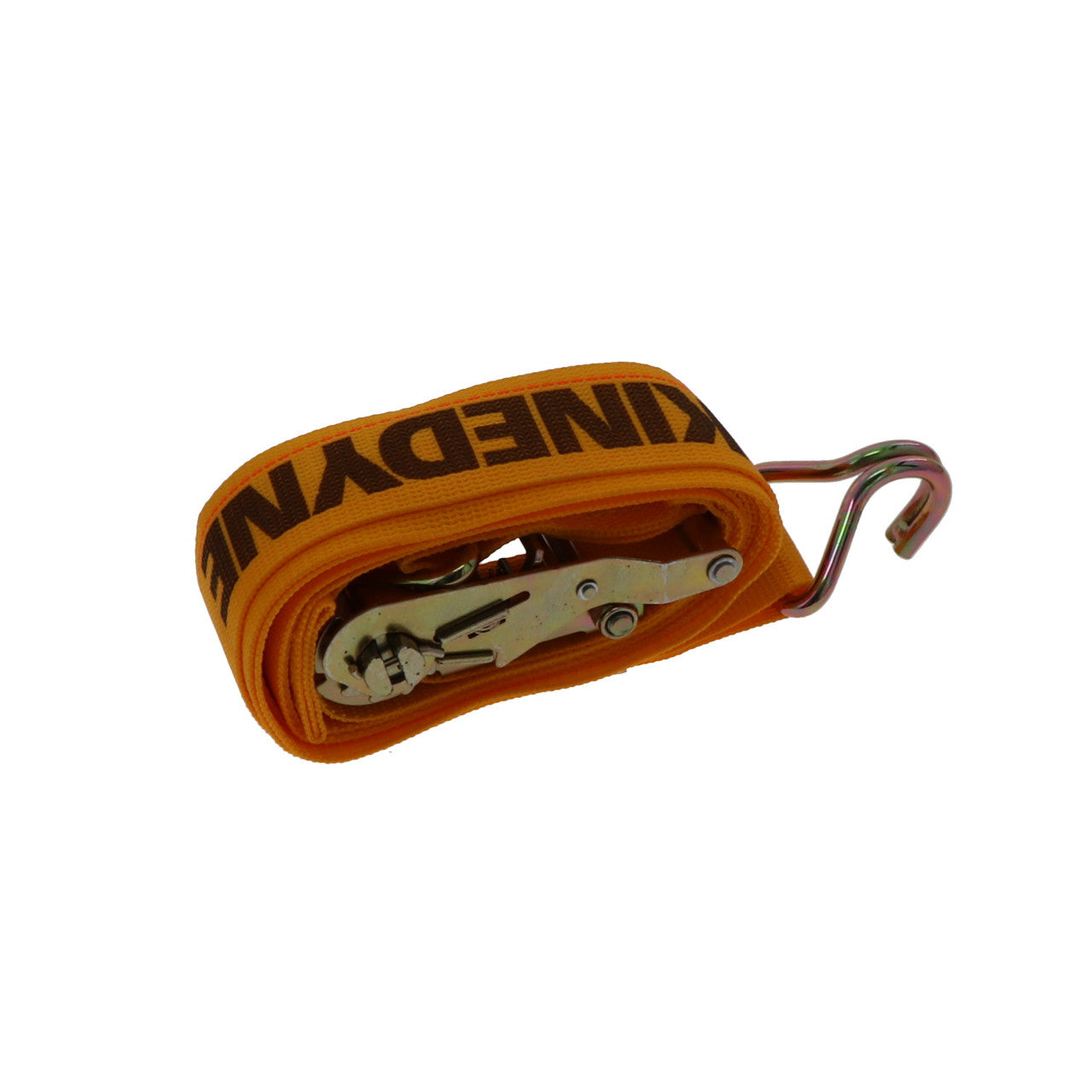 Kinedyne 2 inch by 12 foot Narrow Wire Hook Logistic Ratchet Strap by Kinedyne for industrial load securement
