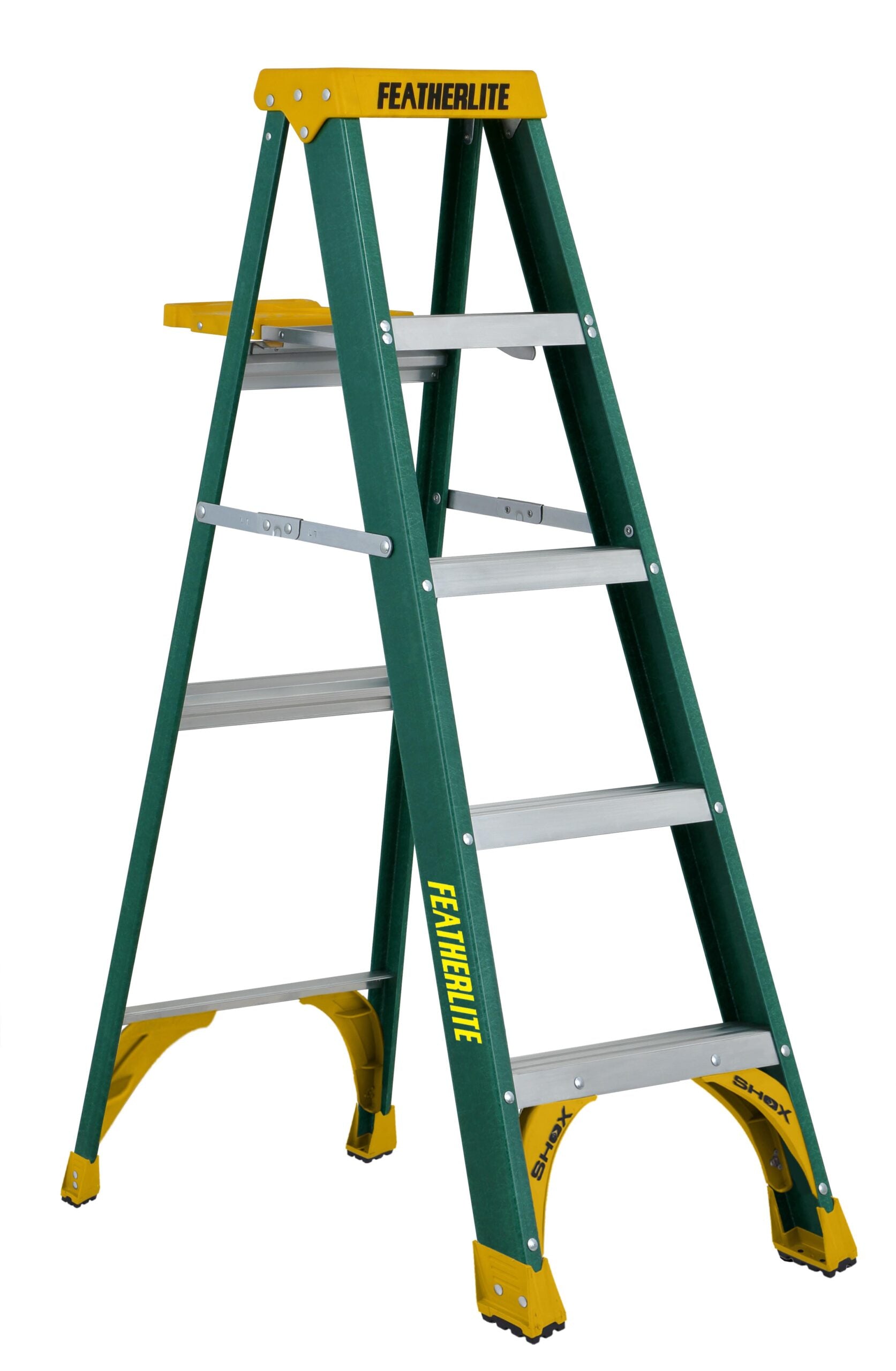 FEATHERLITE 5805 5′ MEDIUM DUTY FIBERGLASS STEPLADDER