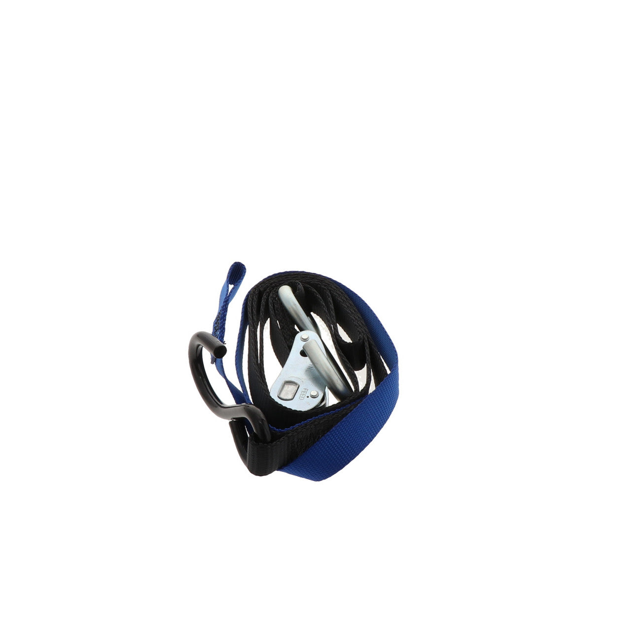 Kinedyne Pair of 1 inch by 6 foot S Hook Cam Buckle Straps showing webbing, cam buckle and S hooks