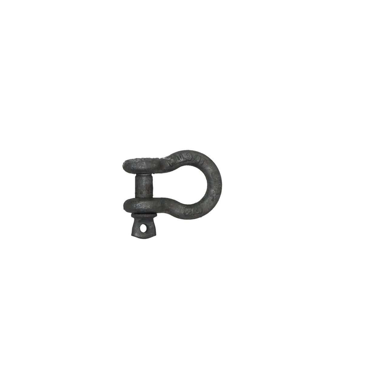 Kinedyne 5/16" Transport Grade 70 Anchor Shackle w/ Screw Pin showing forged carbon steel body and galvanized screw pin