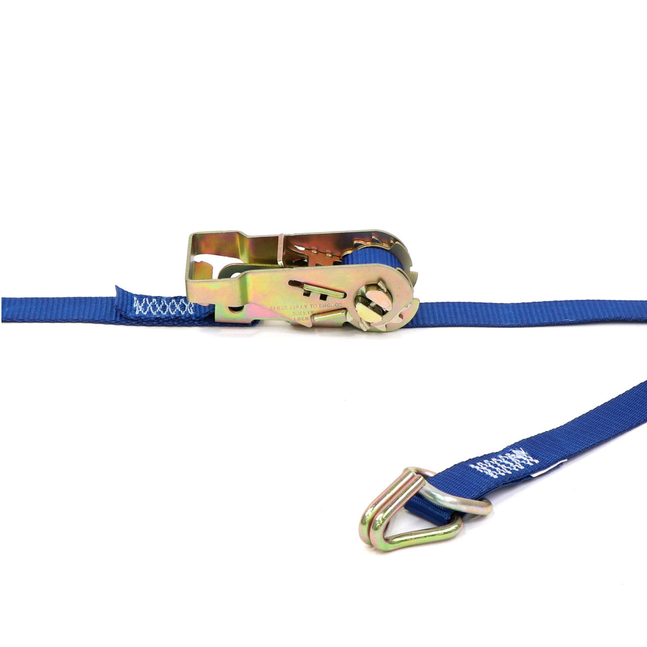 Kinedyne 1" by 16' Heavy-Duty Wire Hook & D-Ring Ratchet Utility Strap by Kinedyne, industrial tie-down strap