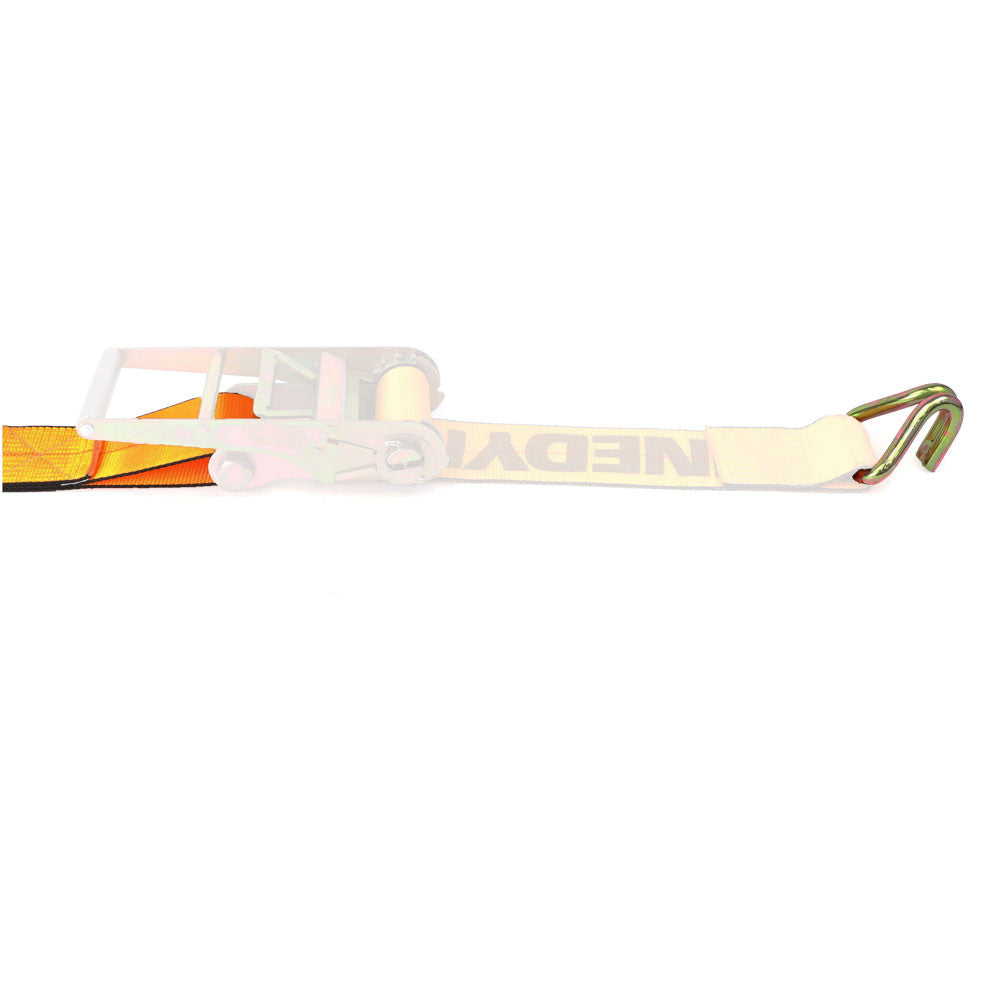 Kinedyne 4" Wire Hook Ratchet Strap Replacement Fixed End by Kinedyne, 4-inch webbing with 1016 narrow hook and zinc plating