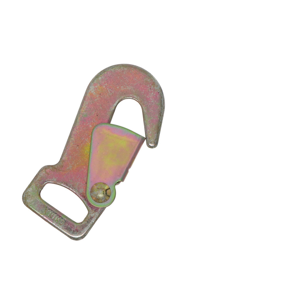 Kinedyne 1" Snap Hook zinc-plated flat snap hook for 1-inch webbing, industrial cargo securement