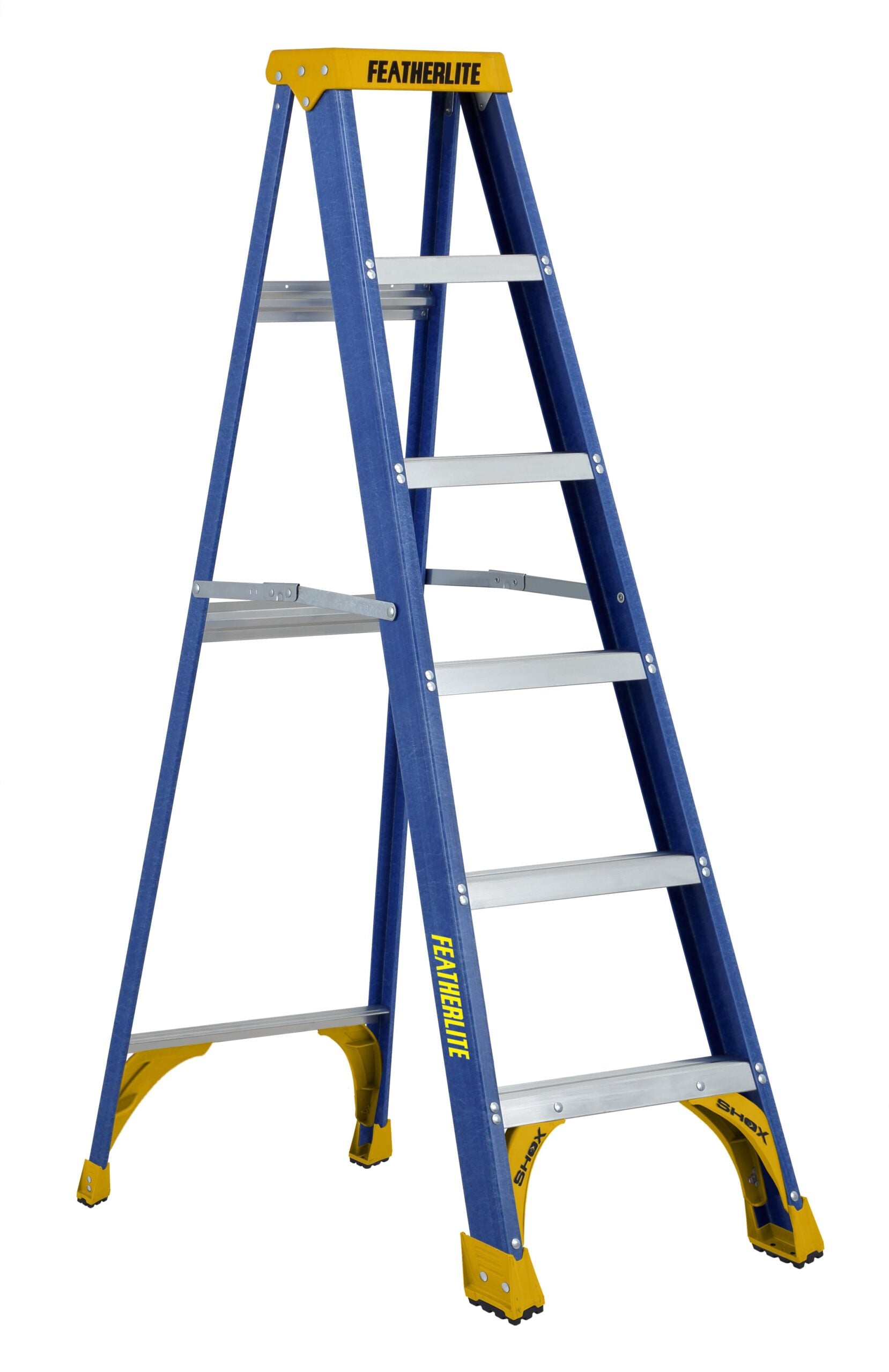 FEATHERLITE 6306 6′ HEAVY DUTY FIBERGLASS STEPLADDER