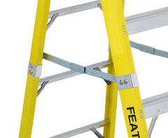 FEATHERLITE 6402 2′ EXTRA-HEAVY DUTY FIBERGLASS STEPLADDER