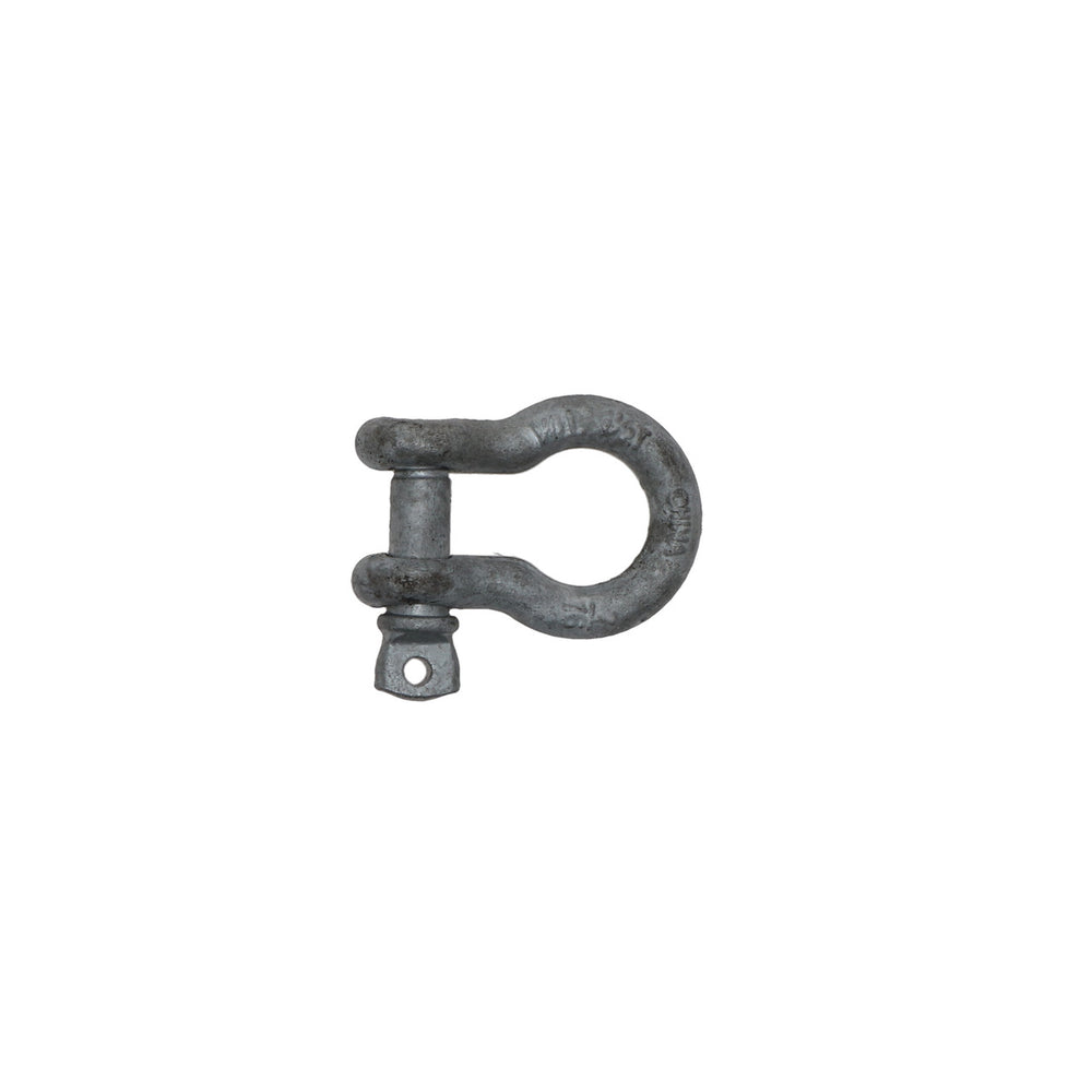 Kinedyne 7/16" Transport Grade 70 Anchor Shackle w/ Screw Pin made by Kinedyne, galvanized forged carbon steel, 3,000 lb WLL