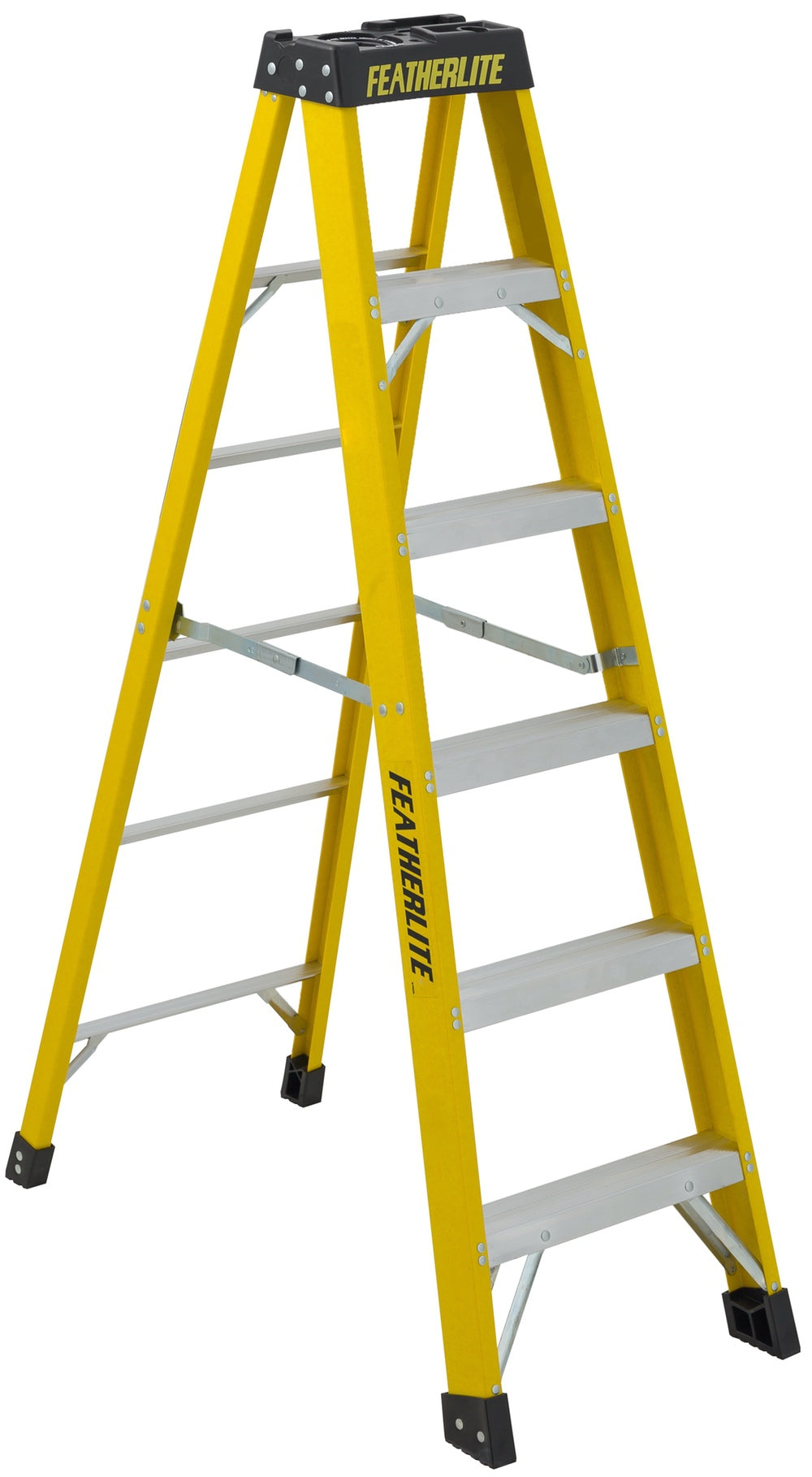 FEATHERLITE 6906 6′ EXTRA-HEAVY DUTY FIBERGLASS STEPLADDER