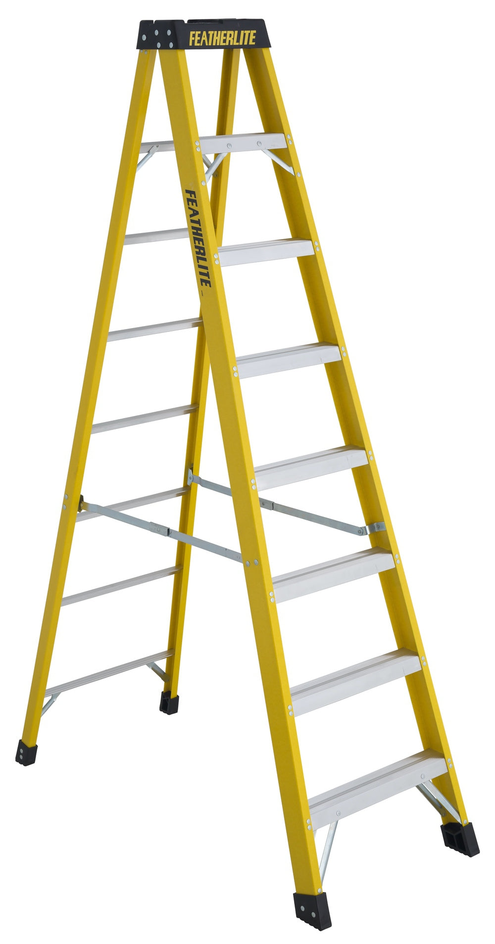 FEATHERLITE 6908 8′ EXTRA-HEAVY DUTY FIBERGLASS STEPLADDER