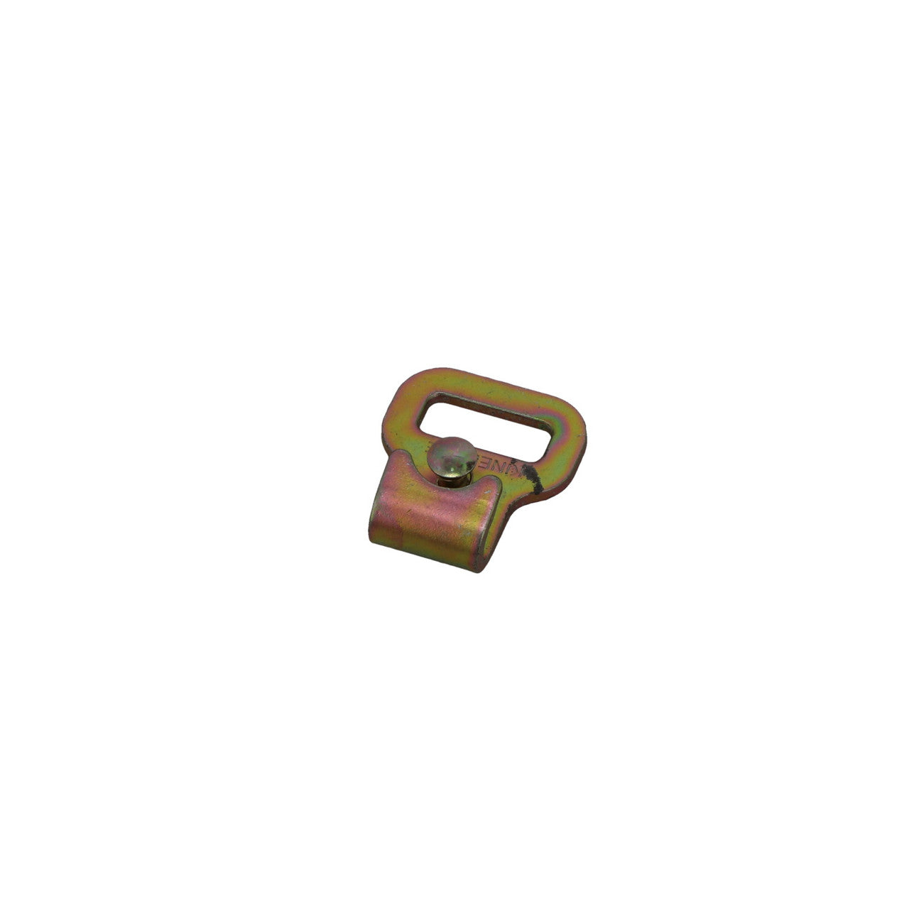 Kinedyne 1" Flat Hook w/ Keeper industrial tie-down hook by Kinedyne for 1-inch webbing, heat-treated carbon steel, spring keeper