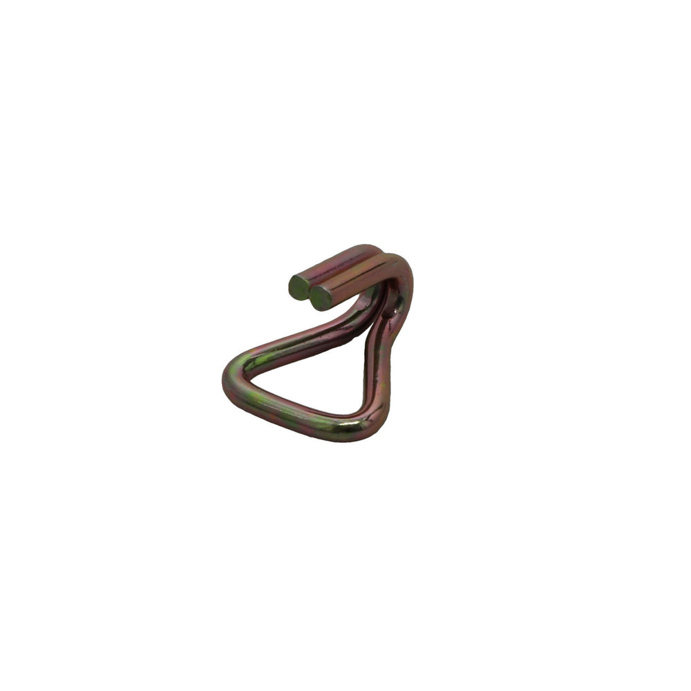Kinedyne 1" Heavy-Duty Narrow Wire Hook by Kinedyne for industrial tie-down and cargo restraint, zinc plated carbon steel