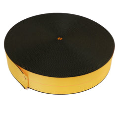 Kinedyne Bulk 4" Gold w/ Black Edge Polyester Web - 4080F by Kinedyne, industrial heavy-duty polyester webbing for tie-downs