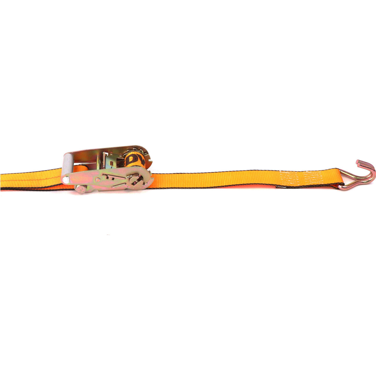 Kinedyne 2" by 30' Narrow Wire Hook Ratchet Strap by Kinedyne showing ratchet assembly, polyester webbing, and narrow wire hooks