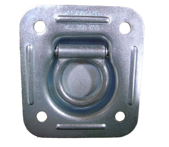 Kinedyne Recess Mounted Heavy-Duty D-Ring Pan Fitting by Kinedyne, recessed anchor point for cargo securement