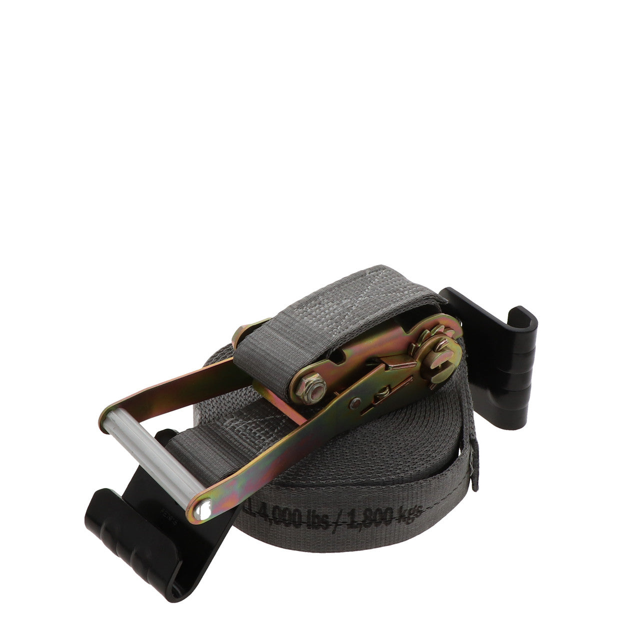 Kinedyne 2 inch by 27 foot Rhino MAX Flat Hook Long Wide Ratchet Strap product image showing strap and hardware