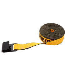 Kinedyne 2" by 30' Flat Hook Winch Strap showing 2-inch polyester webbing and Kinedyne flat hook, Kinedyne vendor