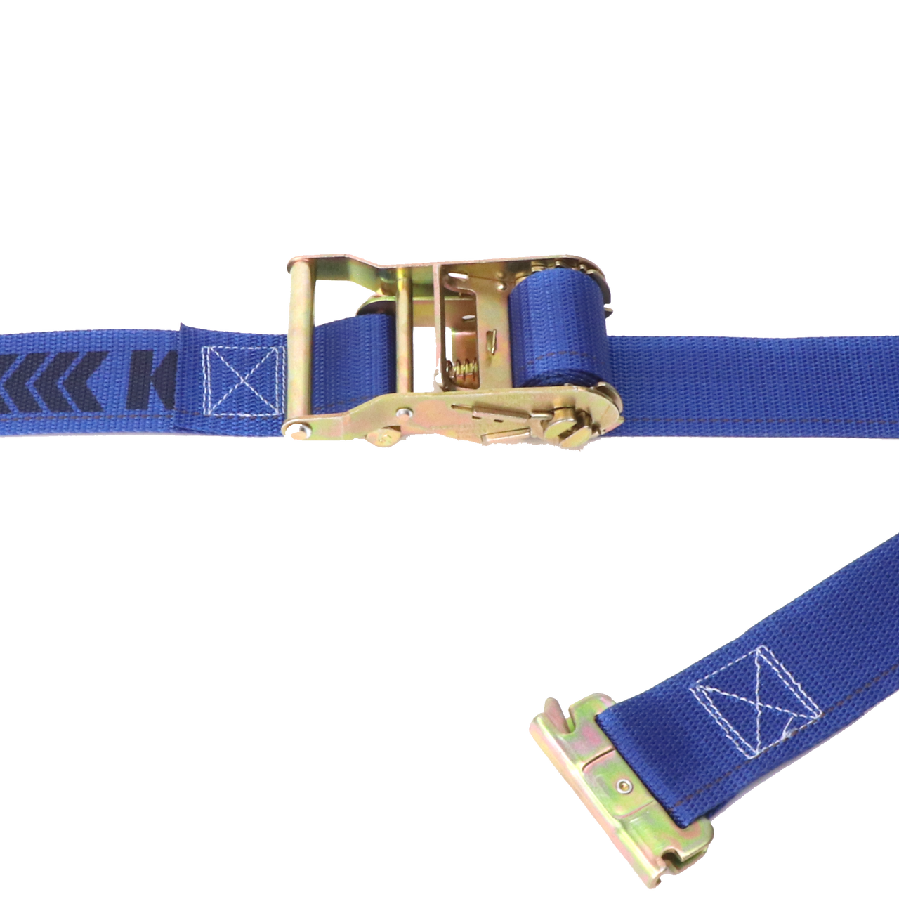 Kinedyne 2" by 20' Spring Loaded Logistic Ratchet Strap by Kinedyne for industrial load securement and trailer logistics