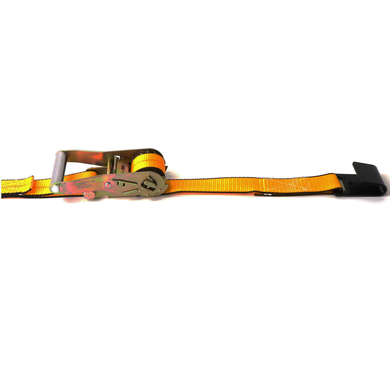 Kinedyne 2" by 30' Flat Hook Wide Handle Ratchet Strap by Kinedyne for industrial load securement and transport