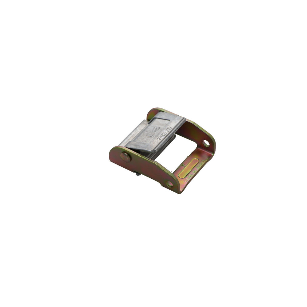 Kinedyne 2" One-Piece-Frame Cam Buckle by Kinedyne showing diecast zinc and zinc-plated carbon steel construction