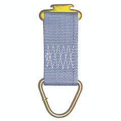 Kinedyne 6" Series F 1" Hole Rope Tie-Off by Kinedyne showing track key fitting, D-ring and industrial webbing