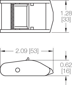Kinedyne 1" Cam Buckle - 608 by Kinedyne, diecast zinc and carbon steel cam buckle for 1-inch webbing